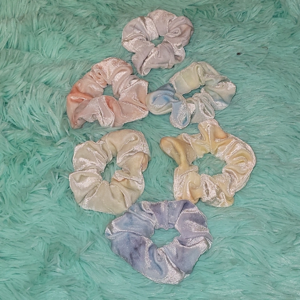 Hand Dyed Velvet Scrunchies